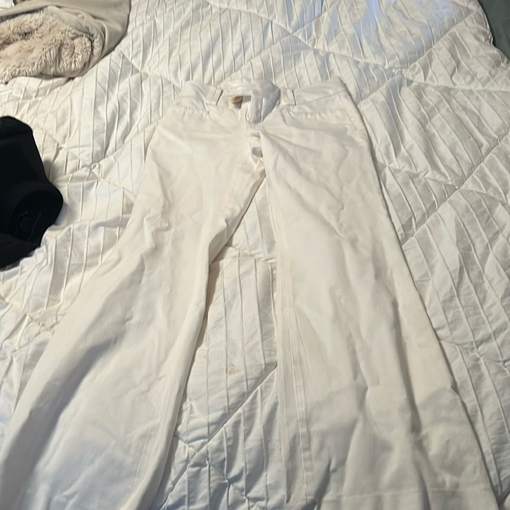 Classic banana republic Martin fit white pants